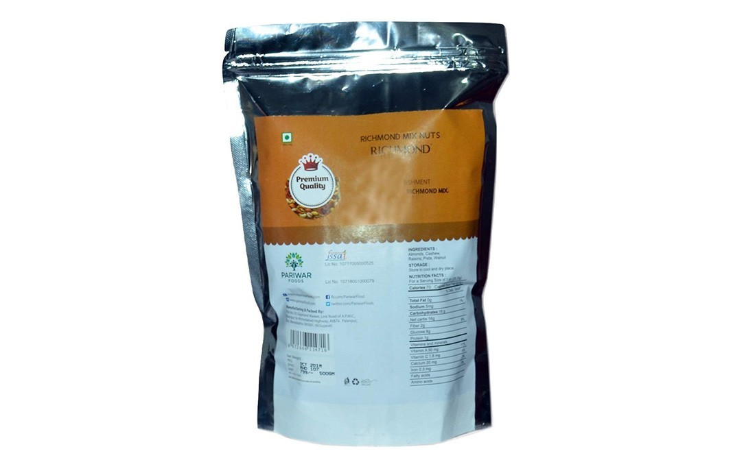 Richmond Premium International Healthy Nutmix   Pack  250 grams